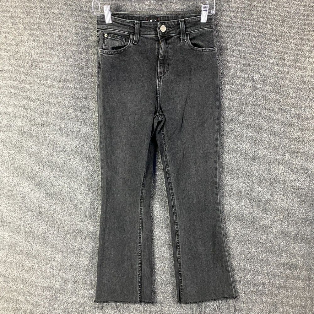 BDG‎ Jeans Women's 25 Gray Kick Flare High Rise Crop Cut Off Denim Cotton Blend